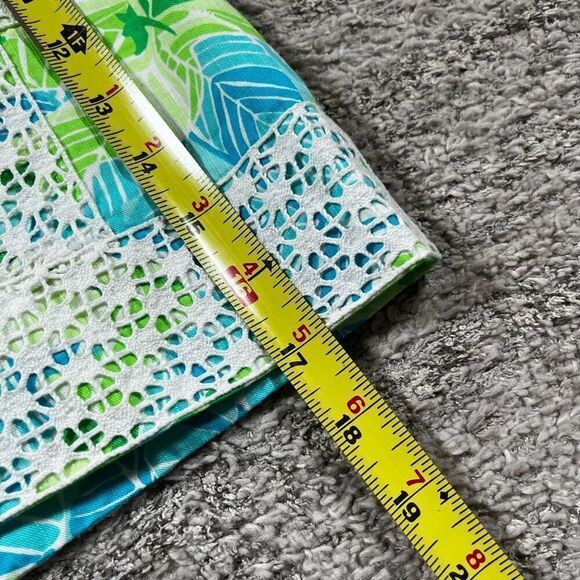 Lilly Pulitzer Turquoise Gator Alley Overlay Patterned Mini Skirt - Picture 5 of 5